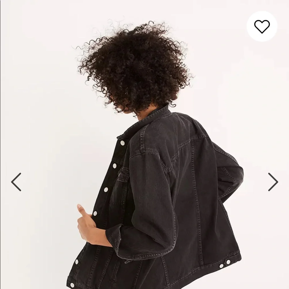 Madewell Denim Jacket in Black, Size Small - Picture 3 of 4